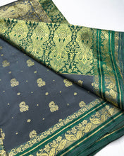 Load image into Gallery viewer, Antique Silver Banarasi Sari

