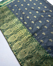 Load image into Gallery viewer, Antique Silver Banarasi Sari
