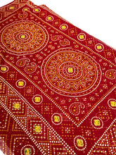 Load image into Gallery viewer, Wild Red Chunri Sari
