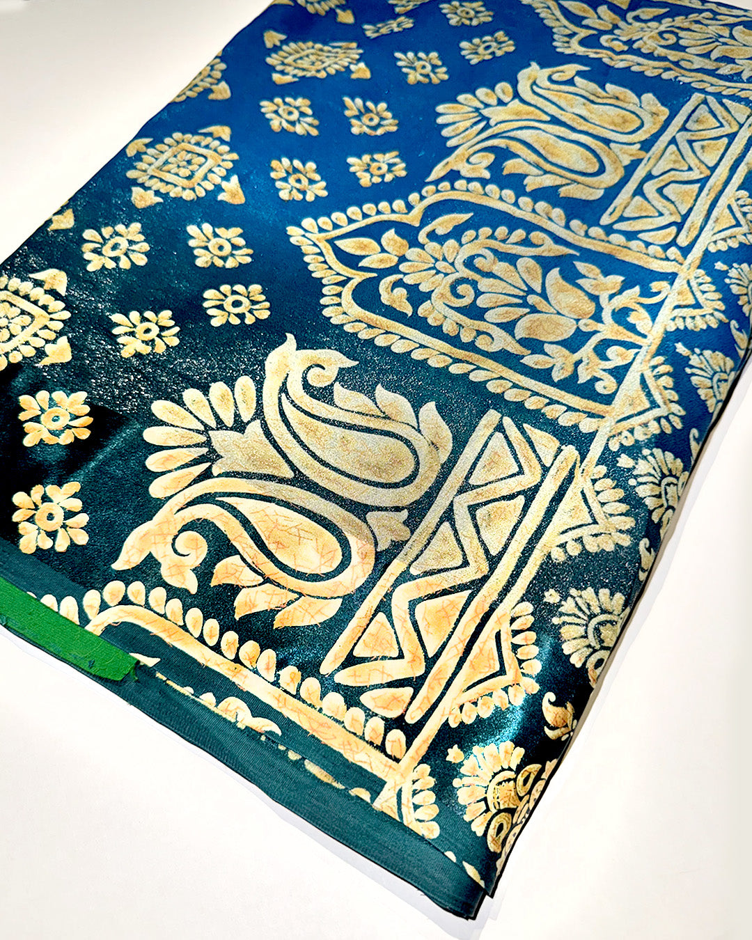 Metallic Blue Ombre Sari