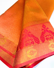 Load image into Gallery viewer, Coral Pink Peacock Sari
