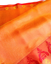 Load image into Gallery viewer, Coral Pink Peacock Sari
