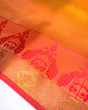 Load image into Gallery viewer, Coral Pink Peacock Sari
