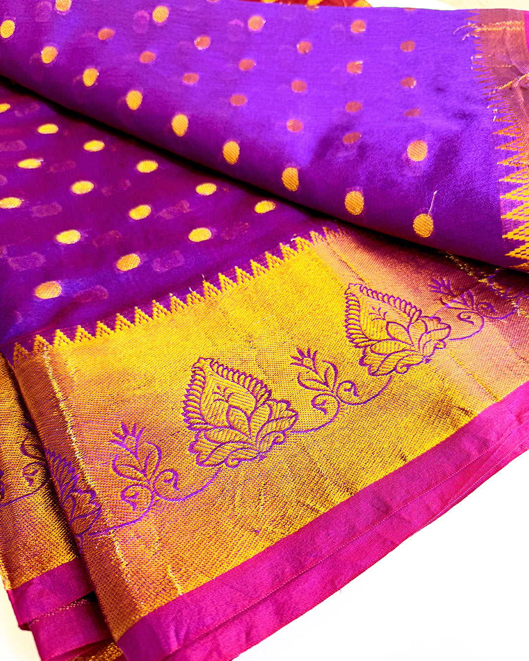Dark Orchid Sari