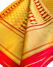 Load image into Gallery viewer, Golden Frenzy Silk Sari
