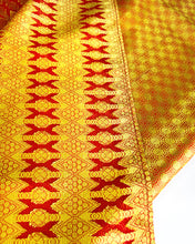 Load image into Gallery viewer, Golden Frenzy Silk Sari
