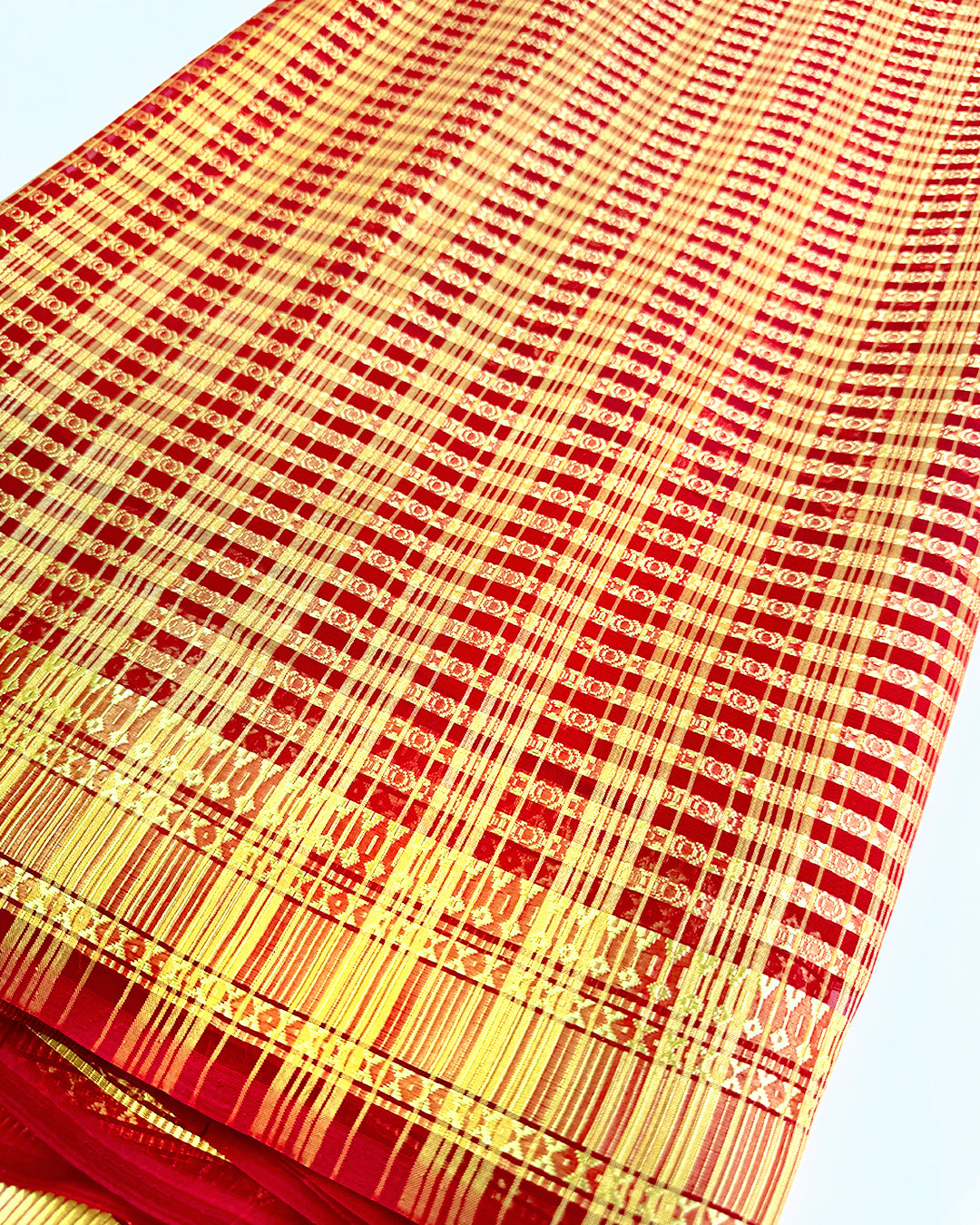 Golden Blitz Silk Sari