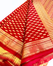 Load image into Gallery viewer, Golden Blitz Silk Sari
