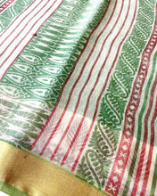 Load image into Gallery viewer, Sap Green Cotton Sari
