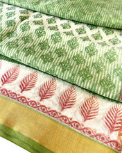 Load image into Gallery viewer, Sap Green Cotton Sari
