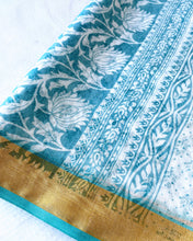 Load image into Gallery viewer, Morning Glory Cotton Sari
