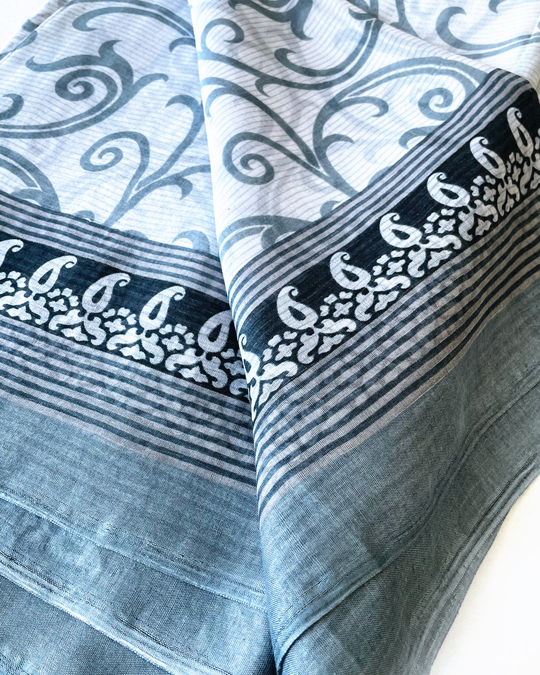 Spirally Summer Cotton Sari