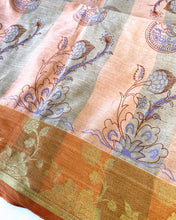 Load image into Gallery viewer, Jasper Orange Cotton Sari
