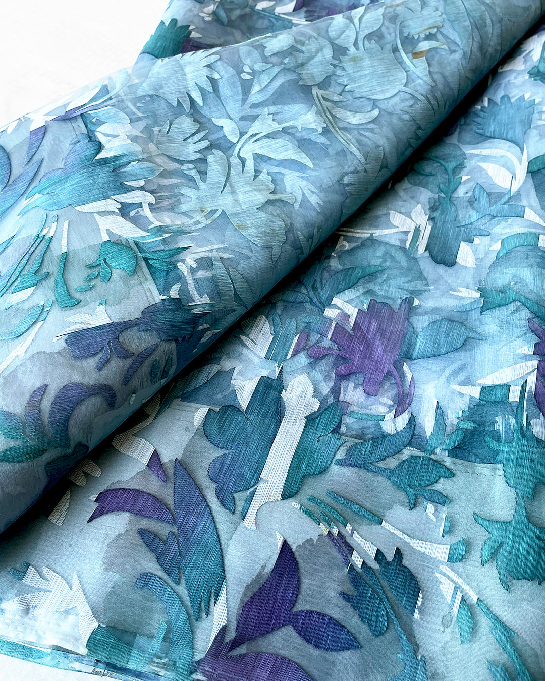Teal Forest Sari