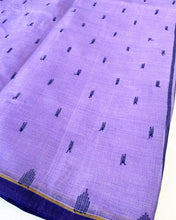 Load image into Gallery viewer, Lavender Veil Cotton Sari
