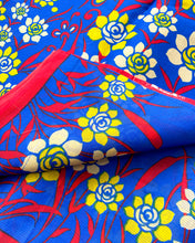 Load image into Gallery viewer, Blue Unfurl Cotton Sari
