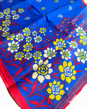 Load image into Gallery viewer, Blue Unfurl Cotton Sari
