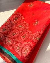 Load image into Gallery viewer, Tart Orange Sari

