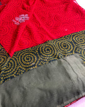 Load image into Gallery viewer, Venetian Red Chunri Sari
