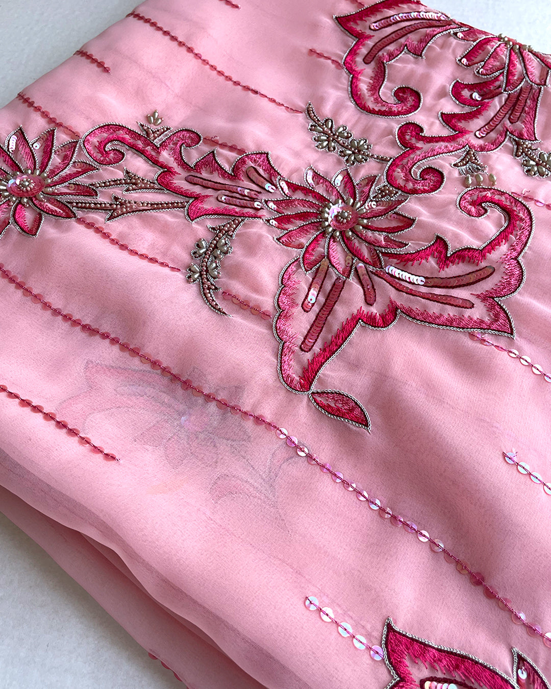Carnation Pink Sari