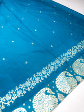 Load image into Gallery viewer, Venetian Teal Silk Sari
