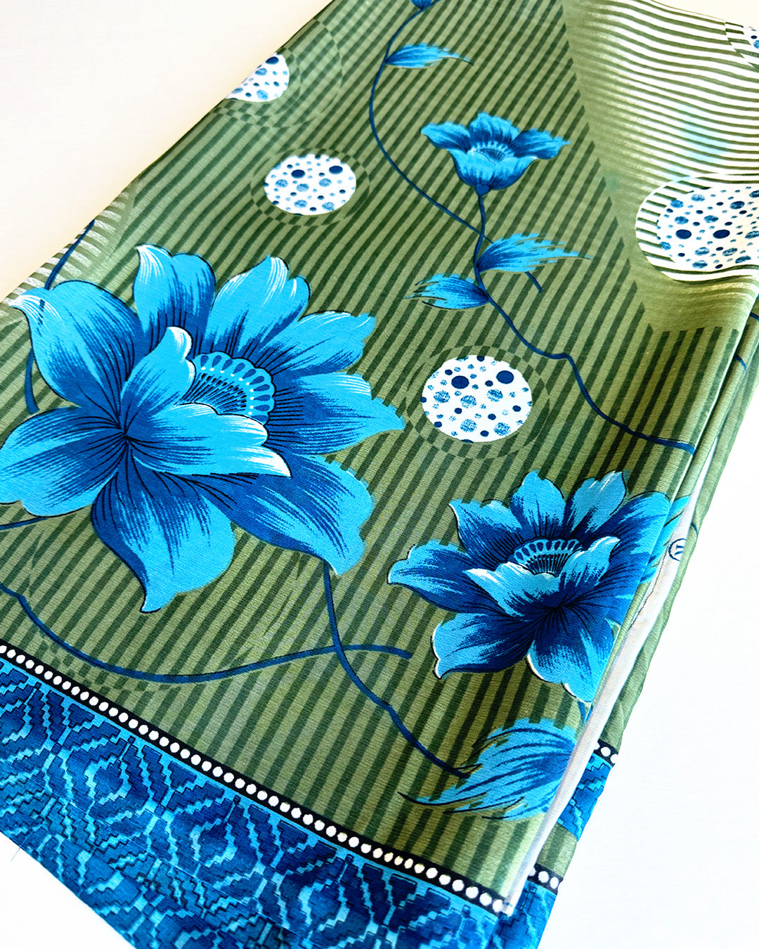 Blue Anemone Sari
