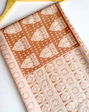 Load image into Gallery viewer, Light Taupe Silk Sari
