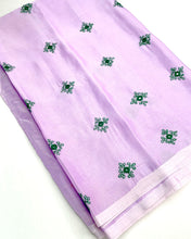 Load image into Gallery viewer, Breezy Lavender Chiffon Sari
