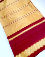 Load image into Gallery viewer, Satin Sheen Gold Sari
