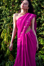 Load image into Gallery viewer, Pink Jazzberry Sari
