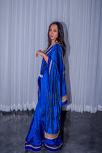 Load image into Gallery viewer, Free Fall Royal Blue Sari
