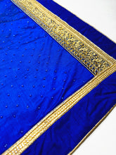 Load image into Gallery viewer, Free Fall Royal Blue Sari
