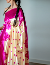 Load image into Gallery viewer, Pink Temple Silk Sari
