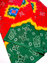 Load image into Gallery viewer, Vivid Spring Chunri Sari
