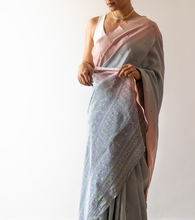 Load image into Gallery viewer, Misty Moon Silk Sari

