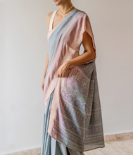 Load image into Gallery viewer, Misty Moon Silk Sari
