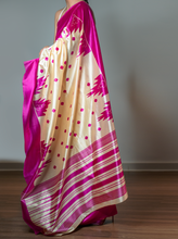 Load image into Gallery viewer, Pink Temple Silk Sari
