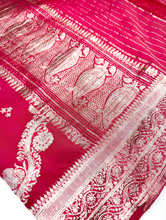 Load image into Gallery viewer, Garnet Stars Silk Sari
