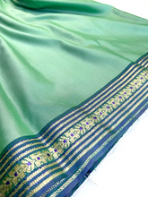 Load image into Gallery viewer, Pistachio Cloud Silk Sari
