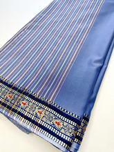 Load image into Gallery viewer, Lavender Stripe Silk Sari
