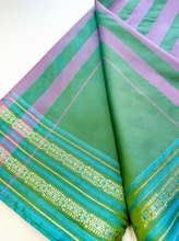 Load image into Gallery viewer, Olive Dew Silk Sari
