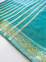 Load image into Gallery viewer, Seafoam Haze Silk Sari
