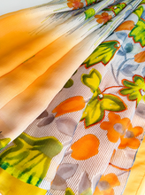 Load image into Gallery viewer, Cantaloupe Chiffon Sari
