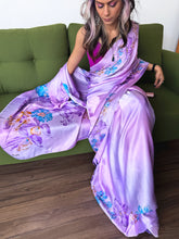 Load image into Gallery viewer, Lilac Bloom Silk Sari
