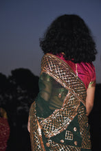 Load image into Gallery viewer, Viridian Gotta Sari
