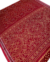 Load image into Gallery viewer, Red Seed Chunri Sari
