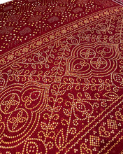 Load image into Gallery viewer, Red Seed Chunri Sari
