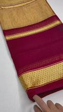 Load and play video in Gallery viewer, Satin Sheen Gold Sari
