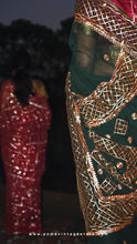 Load image into Gallery viewer, Viridian Gotta Sari
