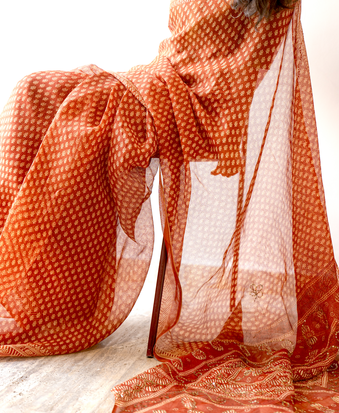 Spiced Dusk Sari